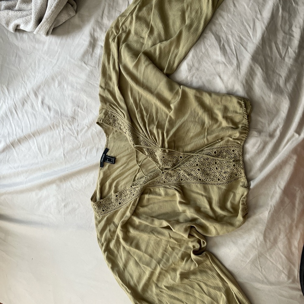 Forever 21 Olive Green Blouse